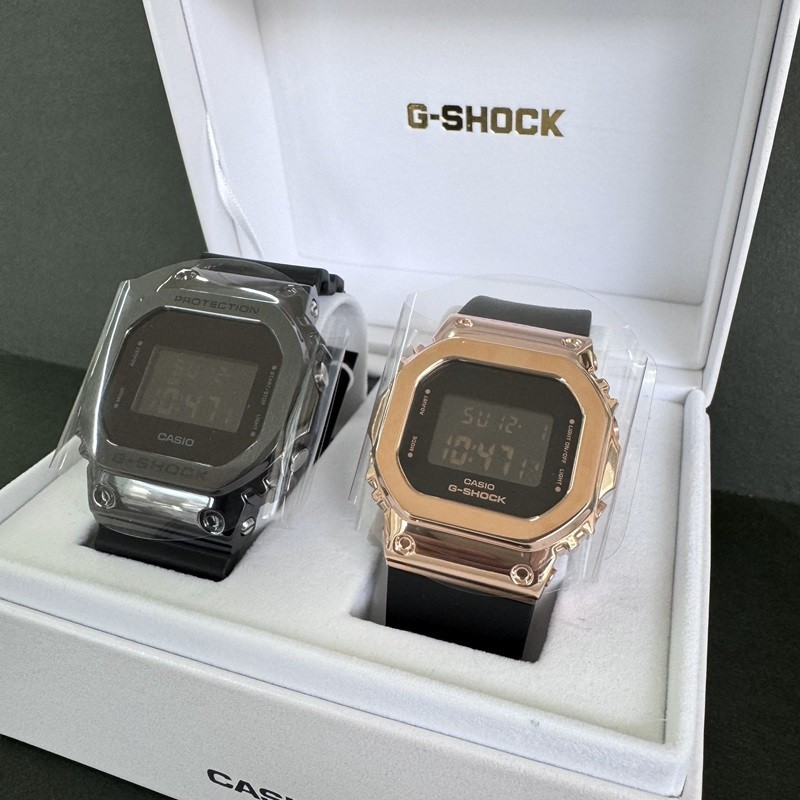 Casio G SHOCK Men’s GM 5600UB 1JF Ladies GM S5600UPG 1JF Digital Black Pink Gold