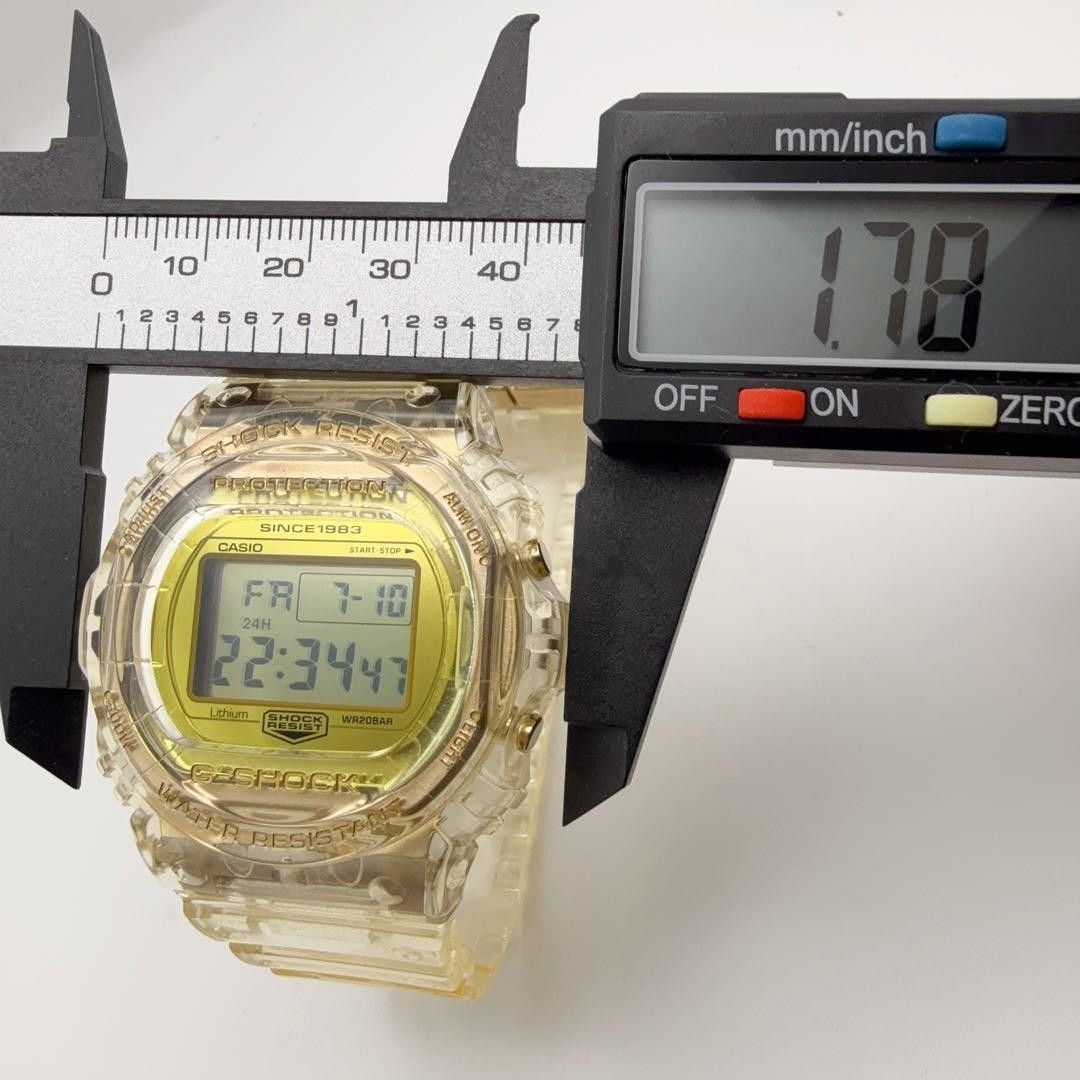 Rare Limited Level CASIO G SHOCK DW 5035E 7JR 35th Anniversary Model Clear