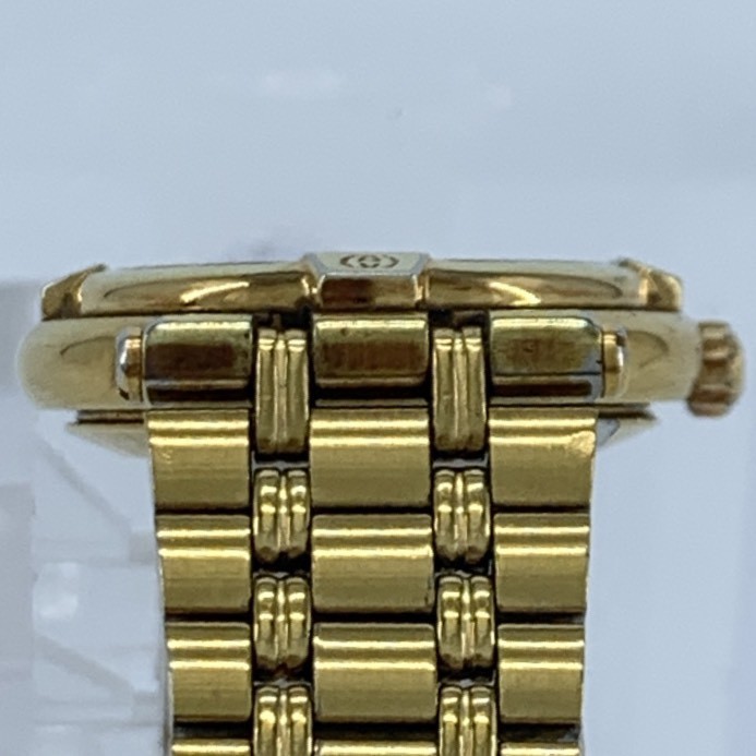 GUCCI 9200L Wristwatch Quartz Gold x Black Dial 3ATM 30M 3Hand Ladies’ Cleaned