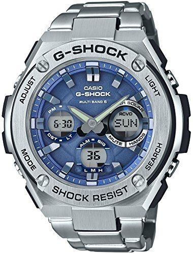 Casio Watch G SHOCK G STEEL Radio Solar GST W110D 2AJF Silver