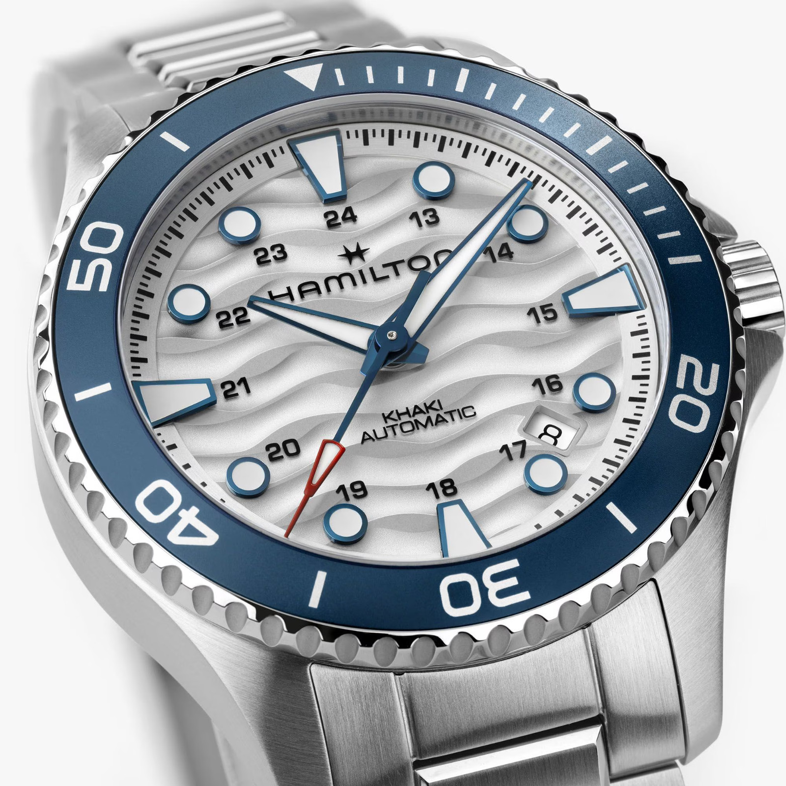 Hamilton Khaki Navy Scuba Automatic 40 MM White Dial Watch H82425110