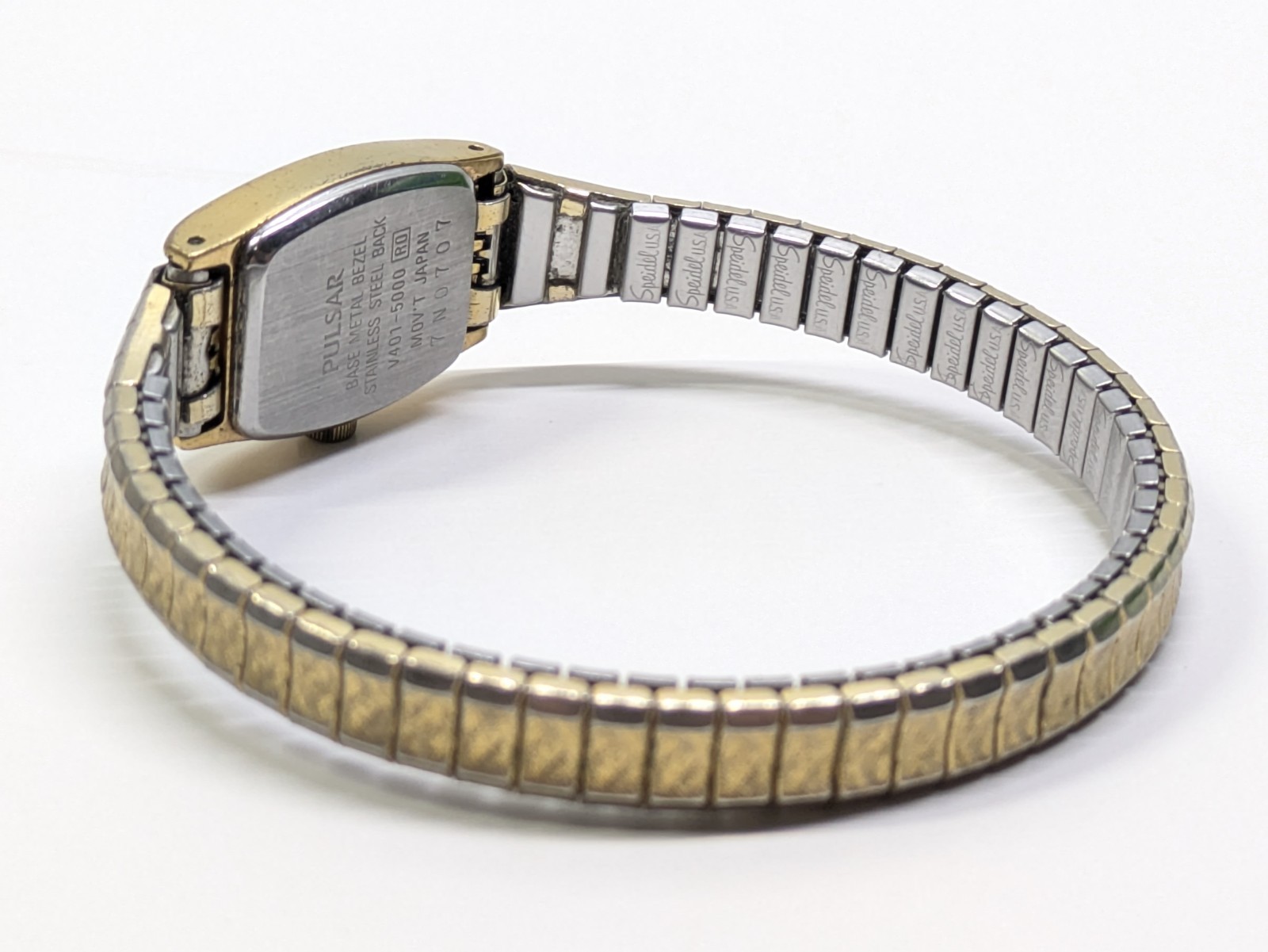 Ladies Vintage Pulsar Watch 16mm Gold Tone V401-5000 Expansion Band – Serviced