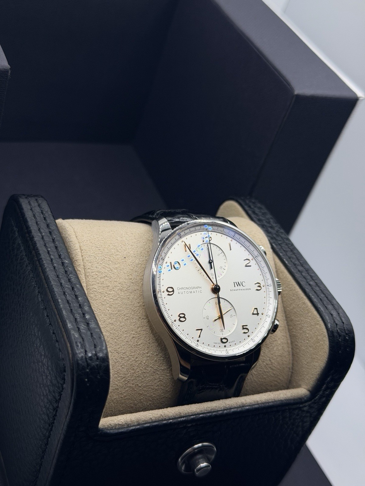 2022 IWC Portugieser Chronograph Automatic White Dial 41mm Box+ Papers