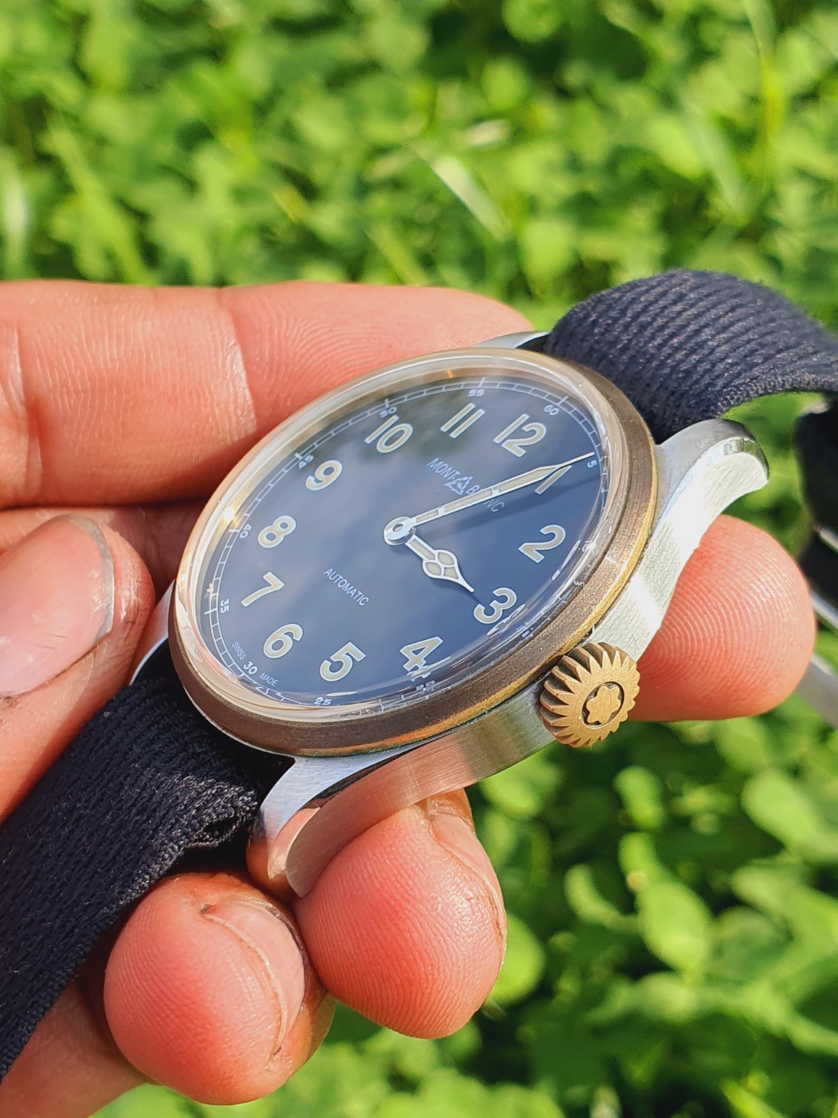 Open To Negotiate A Little – Montblanc 1858 Steel & Bronze Collection 40mm