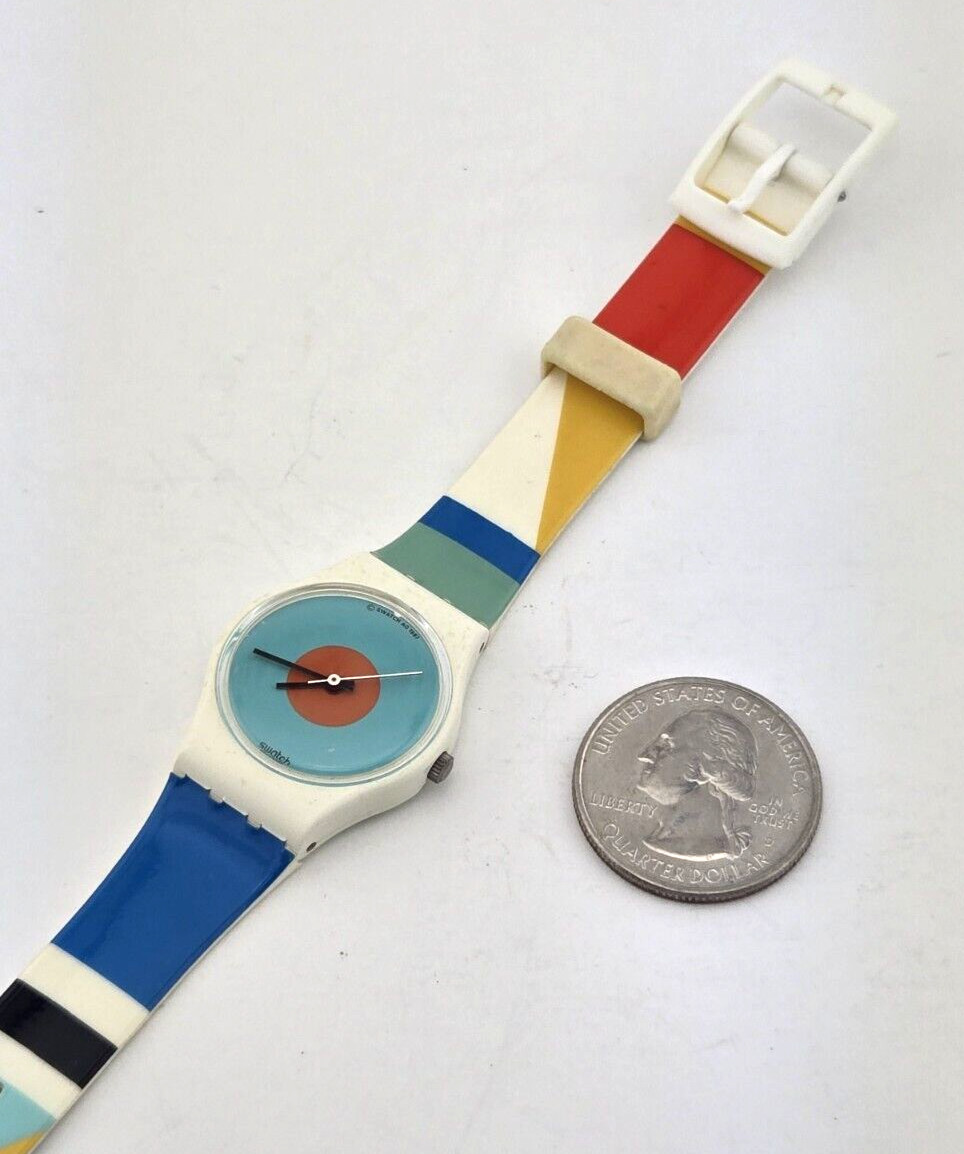 SWATCH Nab Light Womens Watch LW-118 Original Band 1987 (released 1988) NEW BATT