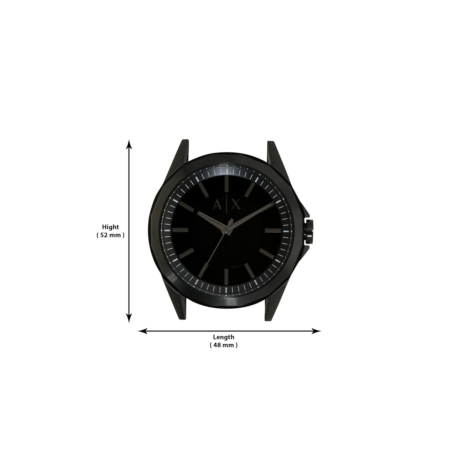 ARMANI EXCHANGE AX2620 BLACK DIAL STAINLESS STEEL BRACELET 44MM MENS WATCH
