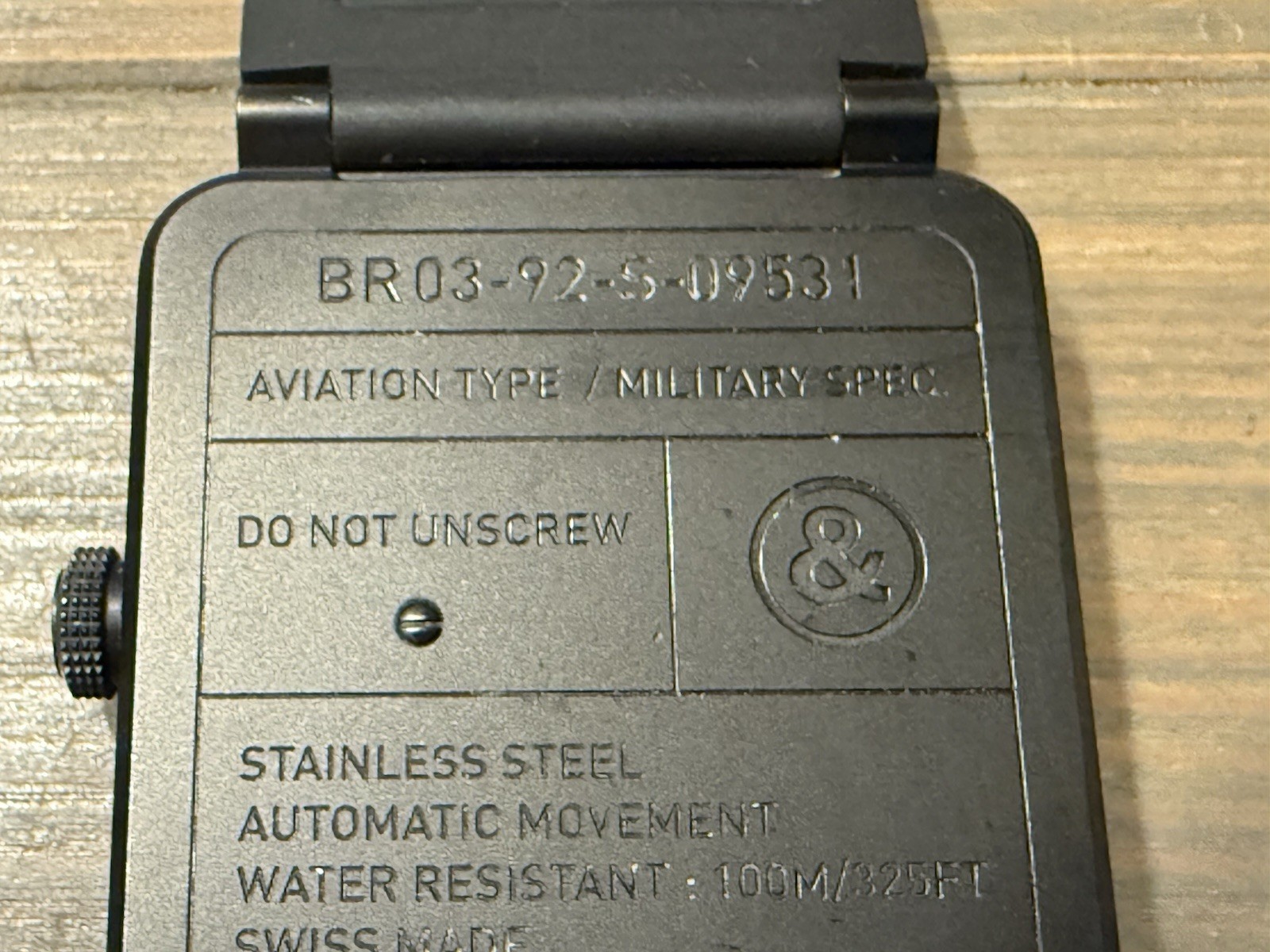 Bell & Ross BR 03-92 Phantom Black Dial 42mm Automatic Men’s BR03-92 Steel/PVD