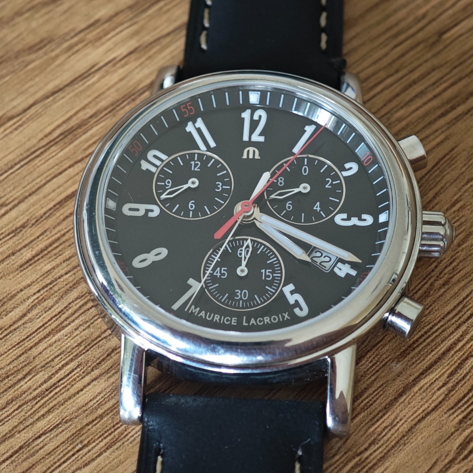 Maurice Lacroix Chronograph Ref. LC1038 Swiss Made Rare Men’s Watch