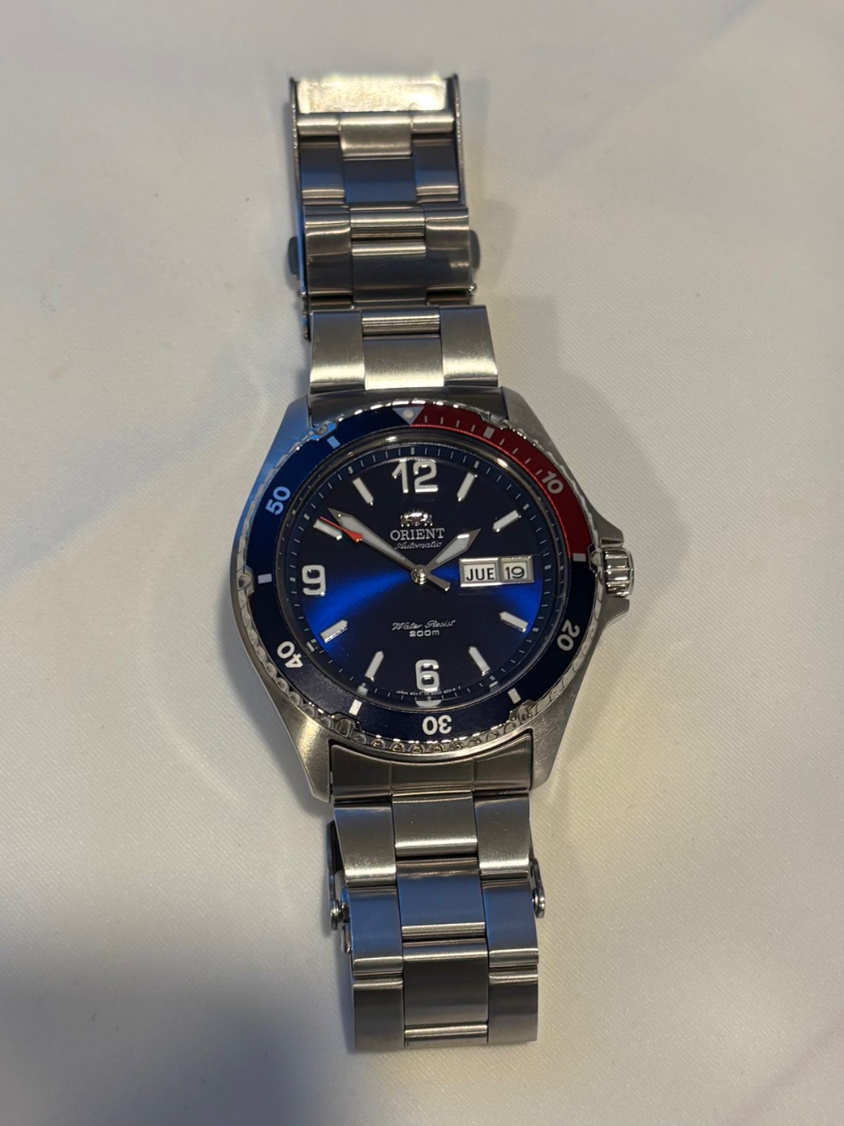 Orient Mako II Automatic Pepsi Diver 41.5mm Blue Dial FAA02009D9 – Excellent