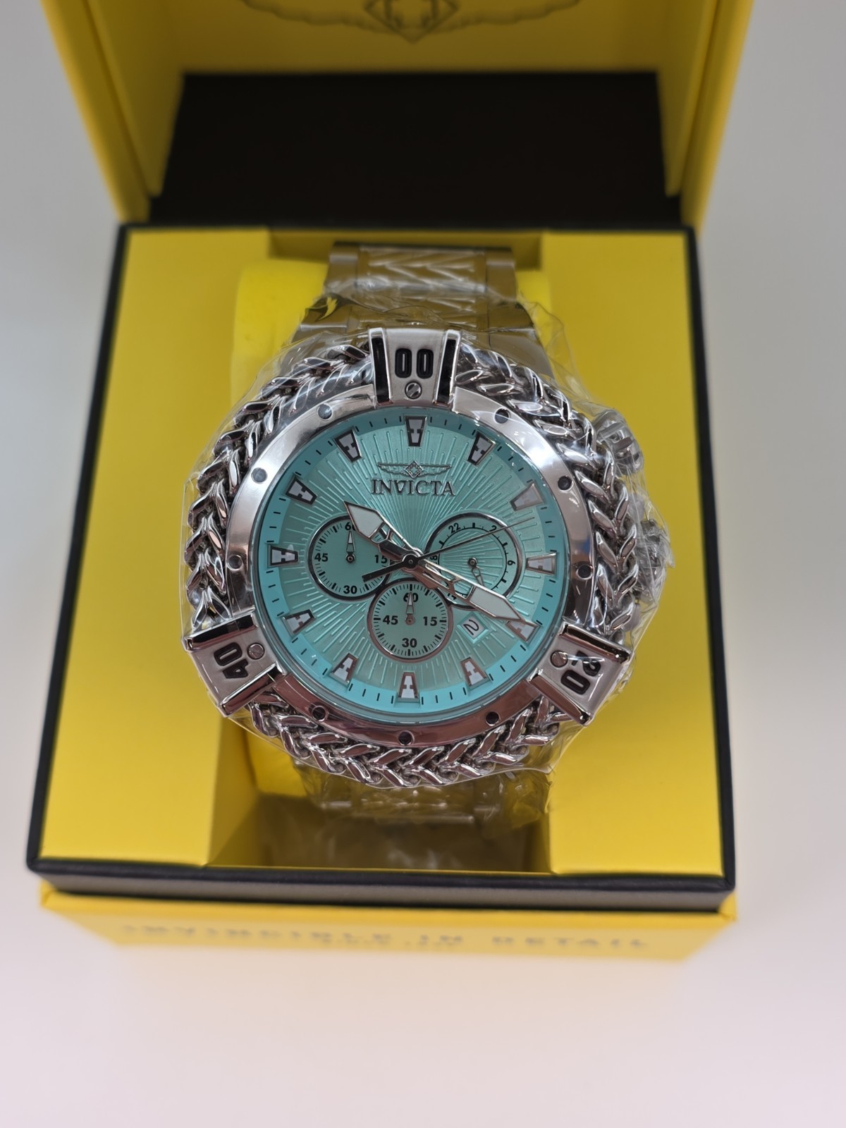 Invicta Bolt Hercules Mens 54mm Silver Tone Bracelet Chrono Watch Men’s Watch