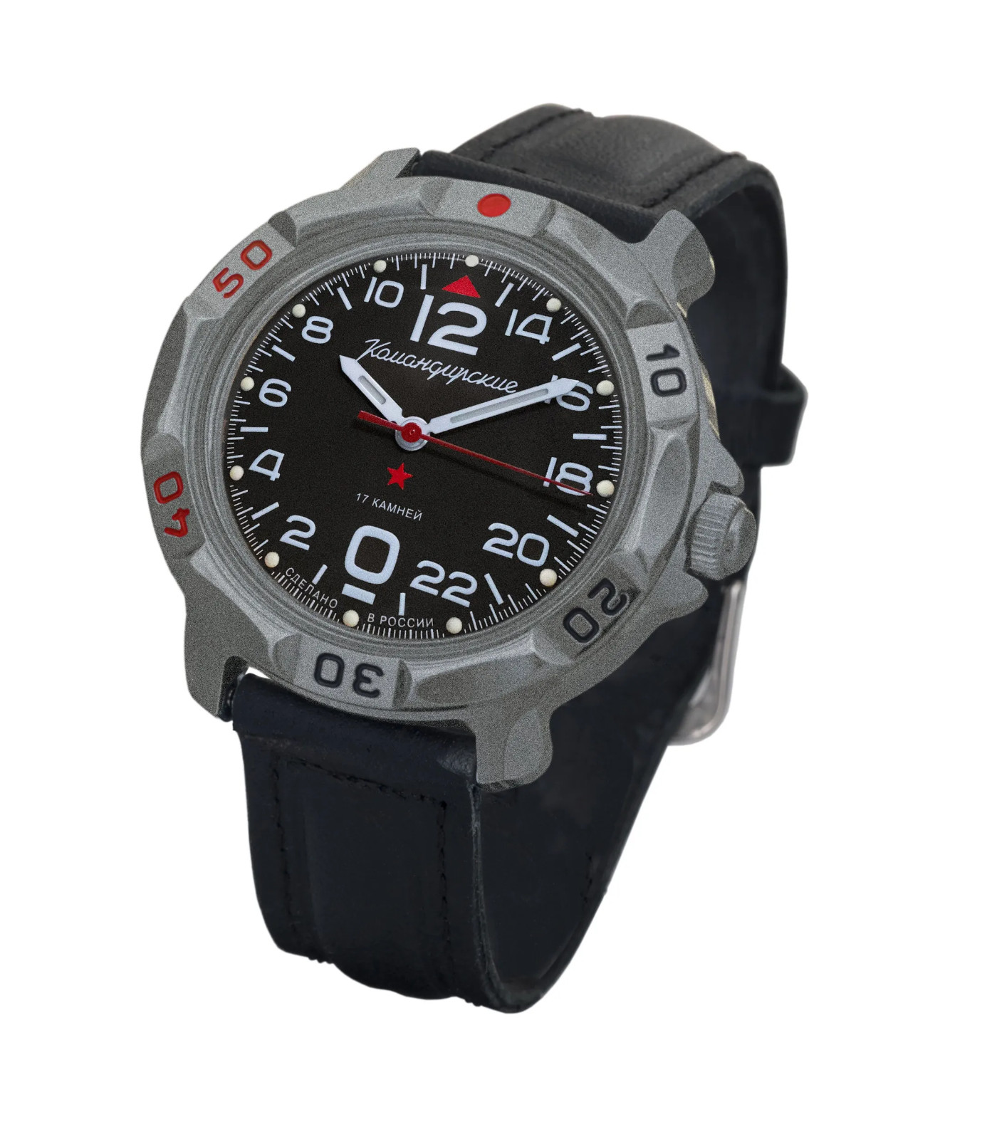 Vostok Komandirskie 81615V Watch 24-Hour Military Mechanical USA Seller