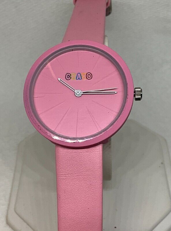 New Old Stock Crayo womens watch, pink color, new in original box, great find
