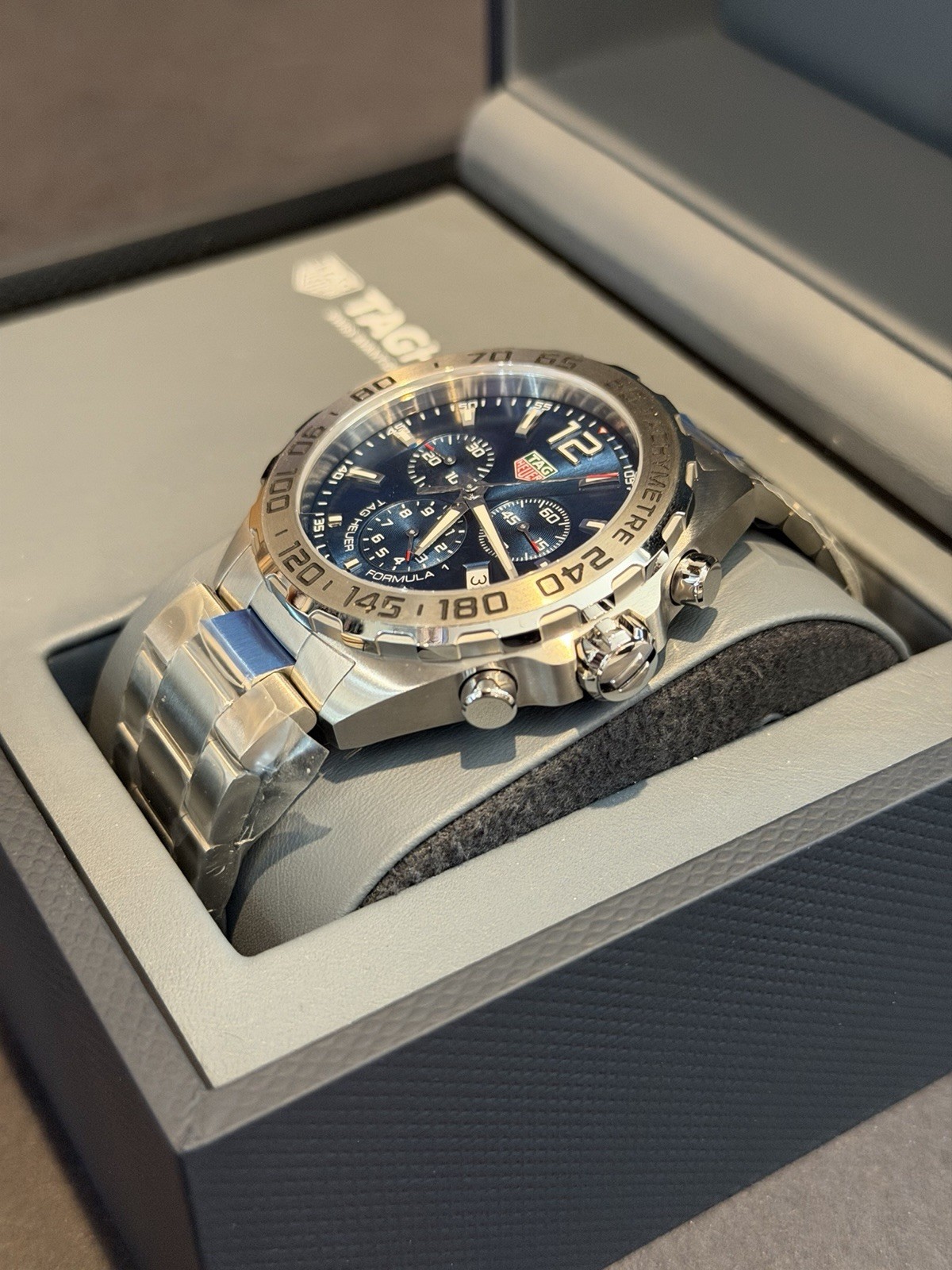 NEW! Tag Heuer Formula 1 Chronograph Blue Sunray Dial Men’s Watch CAZ101K.BA0842