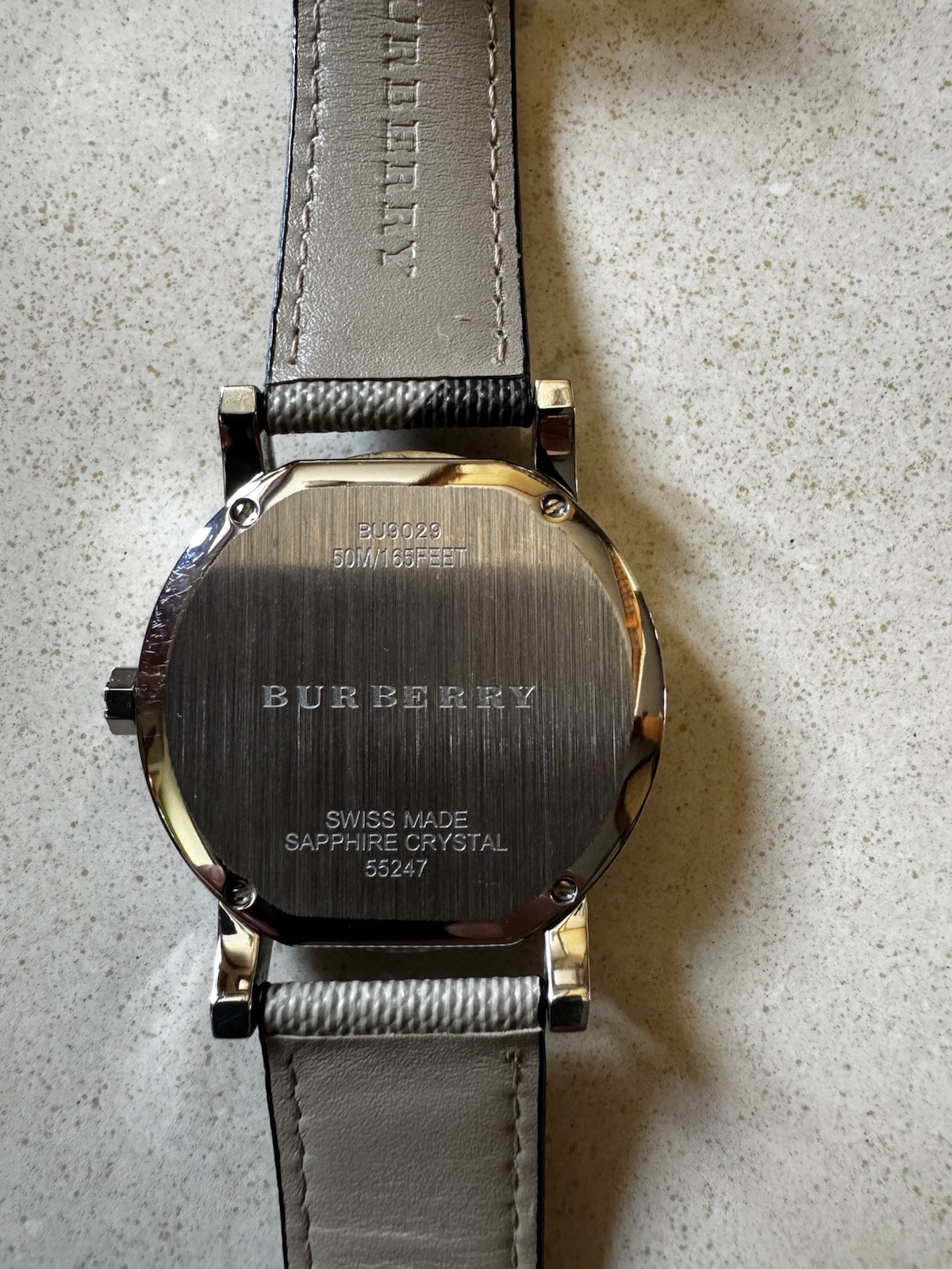 Burberry The City BU9029 Swiss Made Sapphire Crystal 38mm Watch Excellent