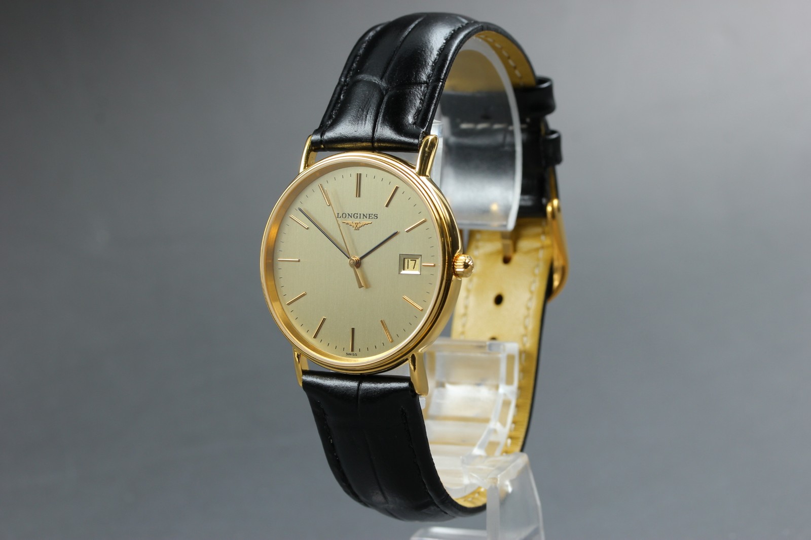 Longines Grand Classic L4.720.2 Gold 33mm Date Quartz Men’s Watch JP Near MINT
