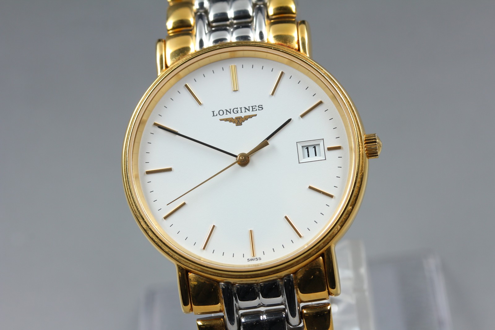 [N MINT] Vtg Longines Grand Classic L4.720.2 33mm White Dial Qz Unisex Watch