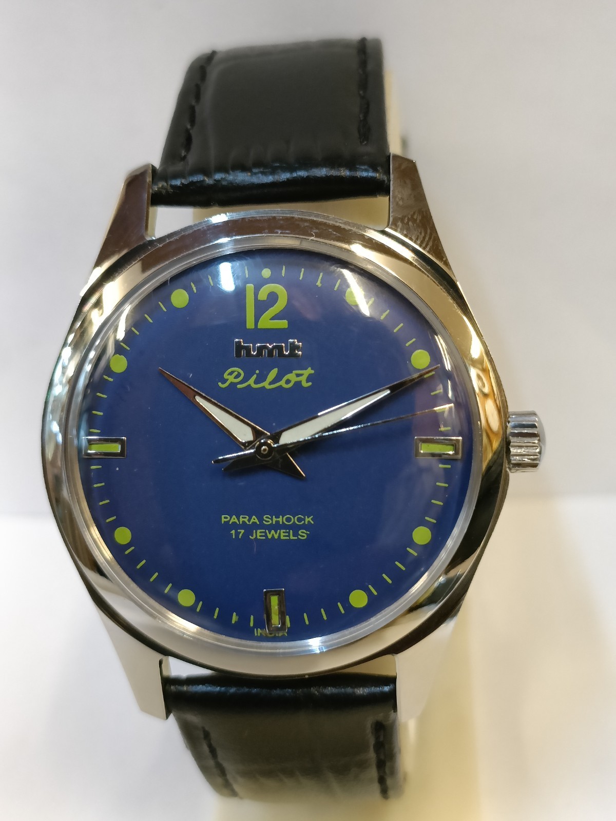 REFURBISHED HMT PILOT 17J WINDING BLUE DIAL 0231 INDIA MEN’S WORKING