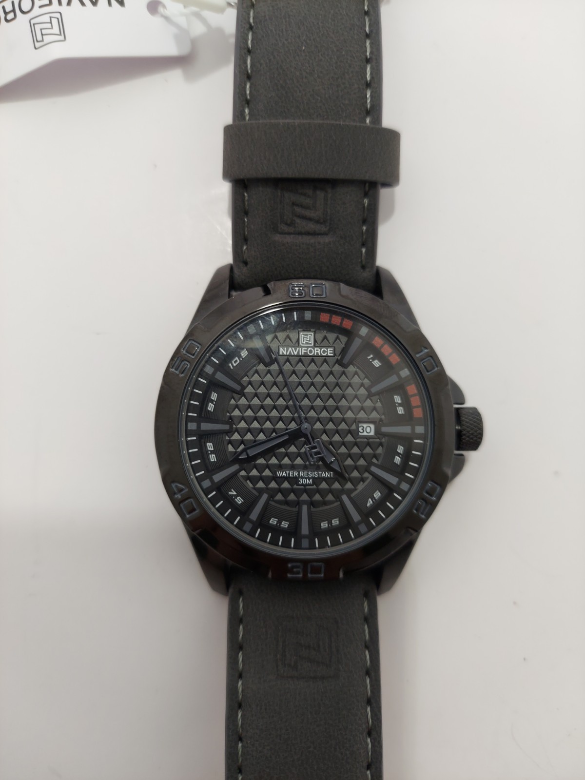 NAVIFORCE NF 9099 Brand Black Quartz Men Military Style Watch 48mm NWOB New