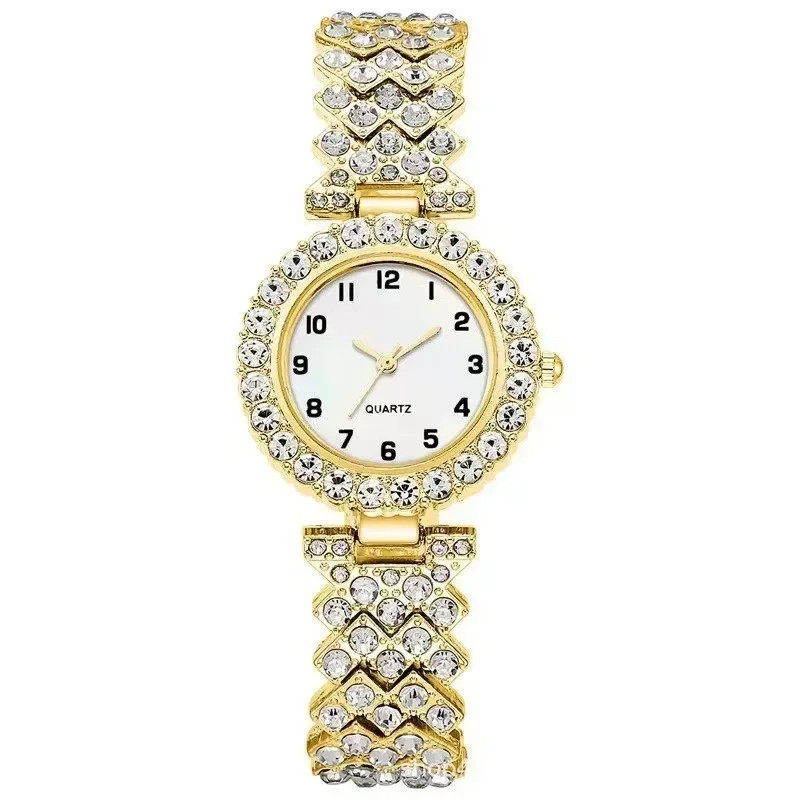 1pcs/2pcs Luxury Fashion Women Watch Set Silver Strap Ladies Quartz