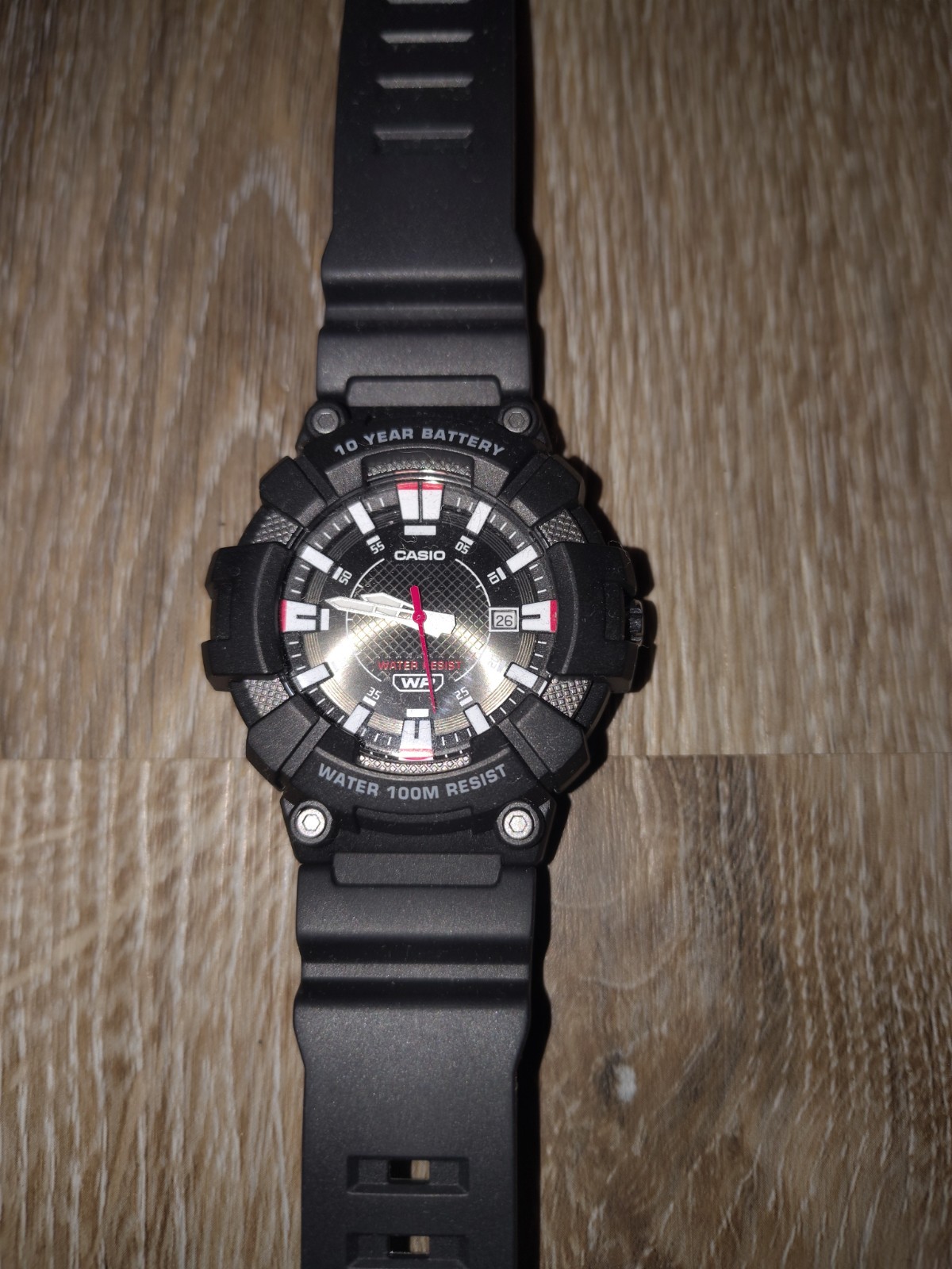 Casio MW610H-1AV, Men’s Black Resin Watch, 100 Meter WR, 10 Year Battery, Date