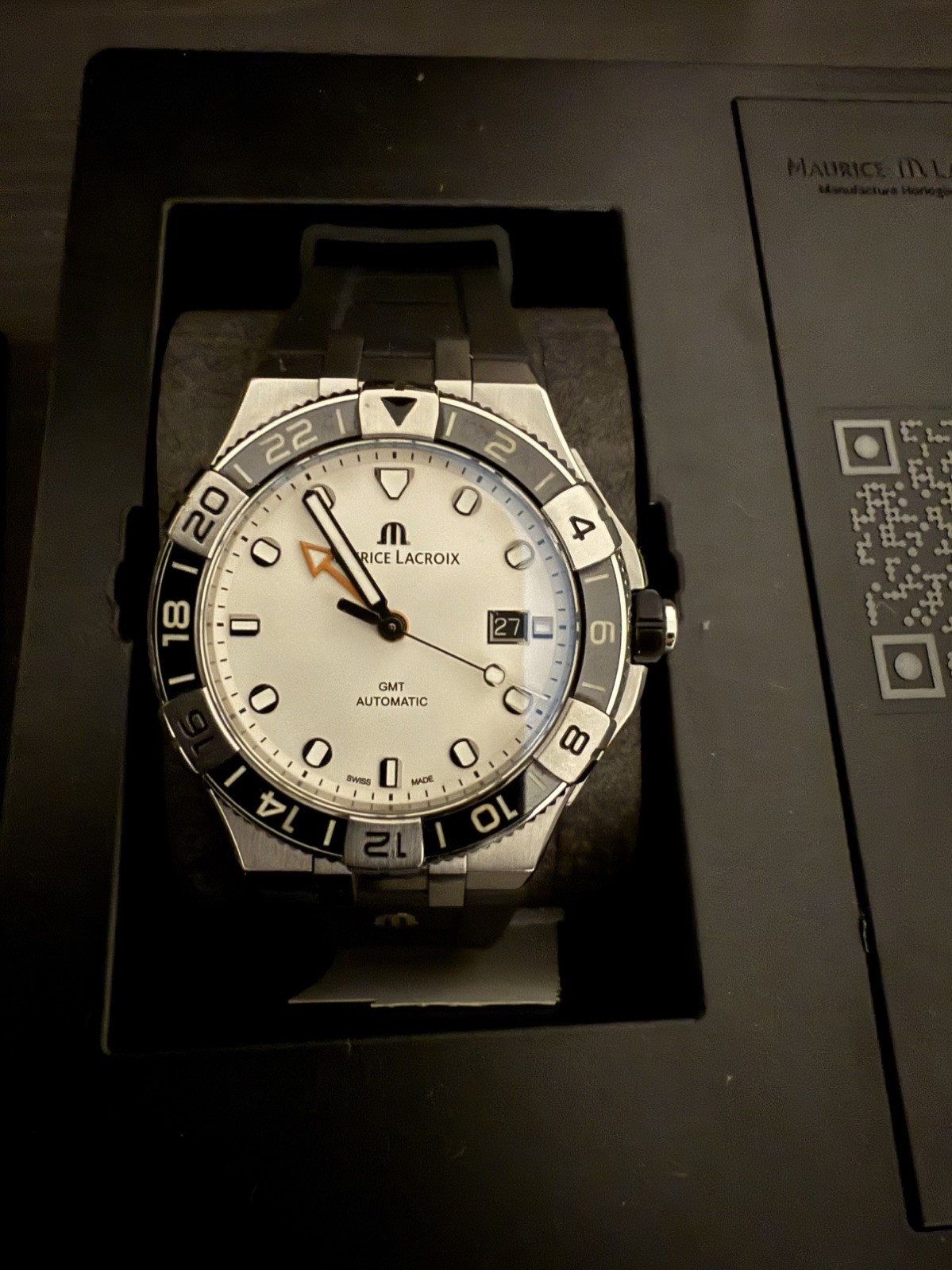 Maurice Lacroix AI6158-SS001-130-2 Men’s Aikon Venturer White Dial Automatic
