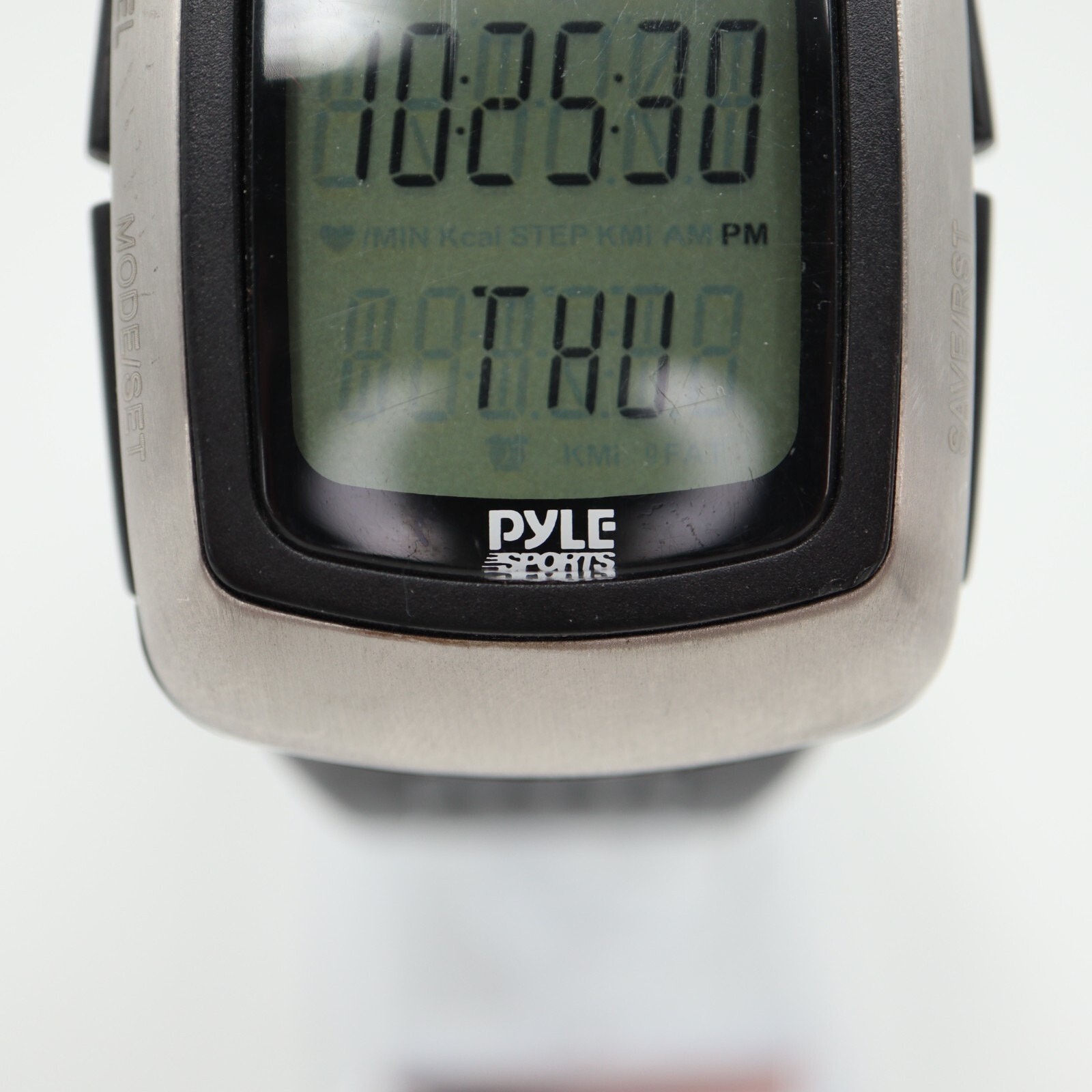 Pyle Sports Digital Watch 35mm Heart Rate Steps Alarm Chrono w New Battery