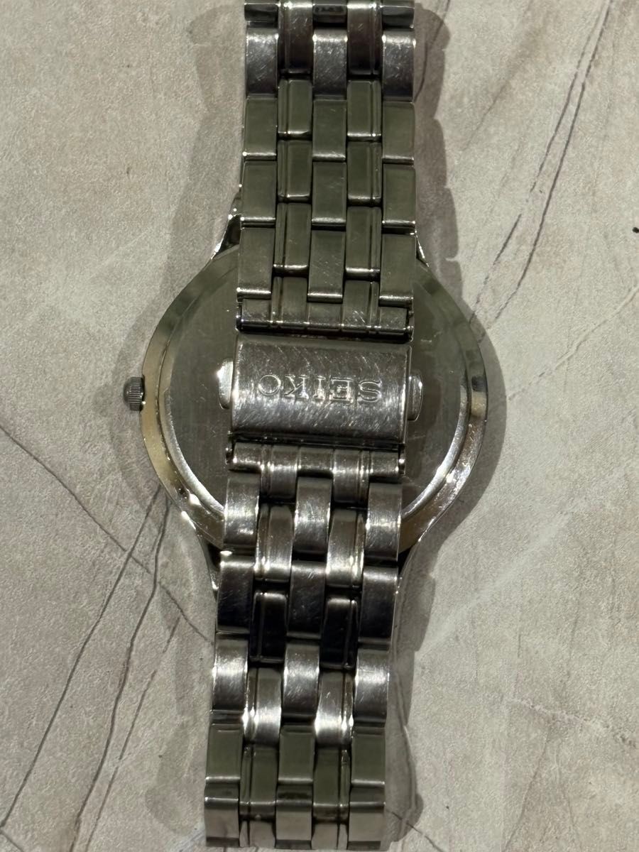 SEIKO Wristwatch Quartz Date Shell Dial 7N32 0BX0 Working Item Wrist Size 18cm