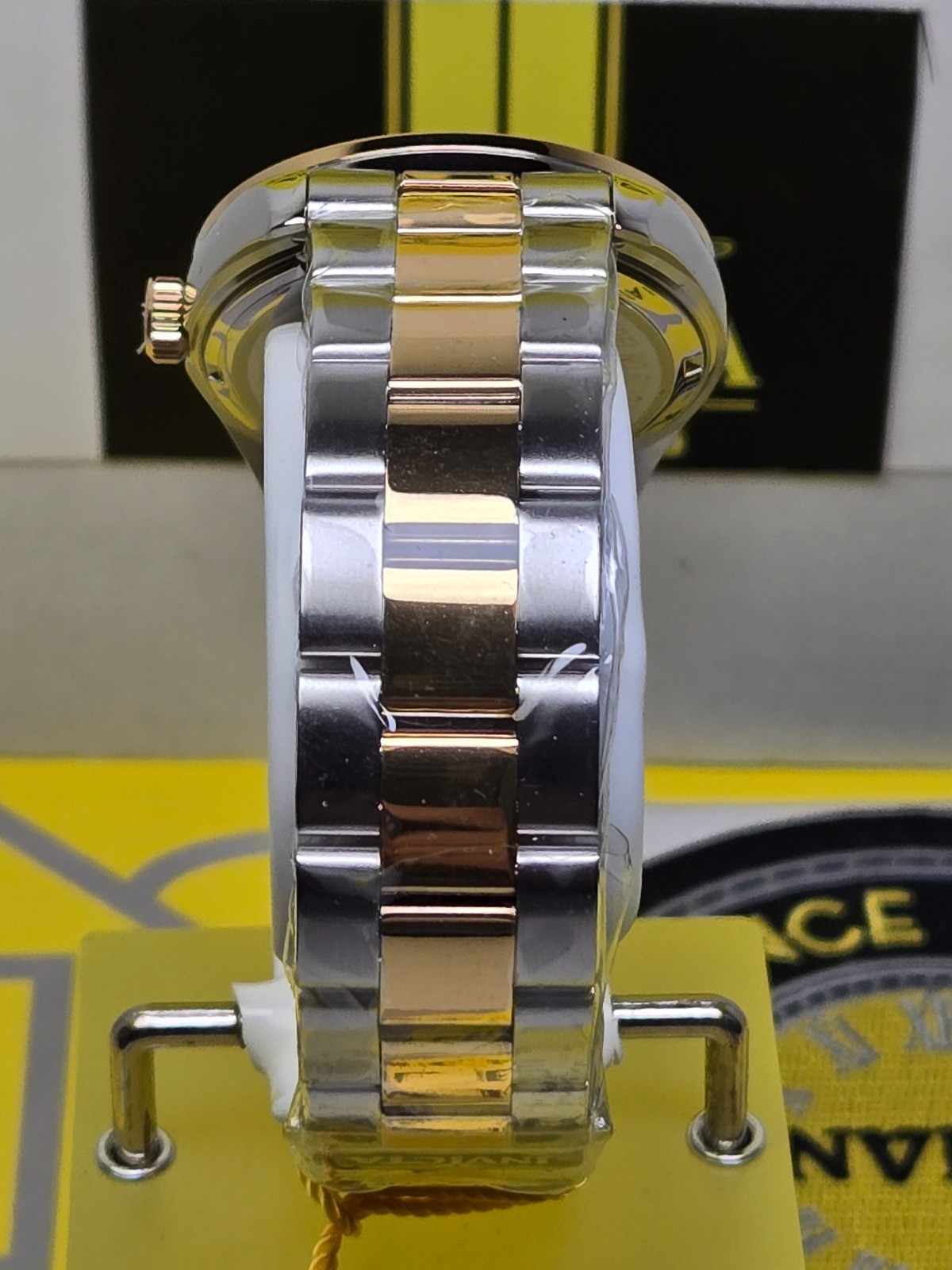 Invicta Specialty Lautus Unisex Watch w/Mother of Pearl, 38mm. Gold, Steel NEW!!