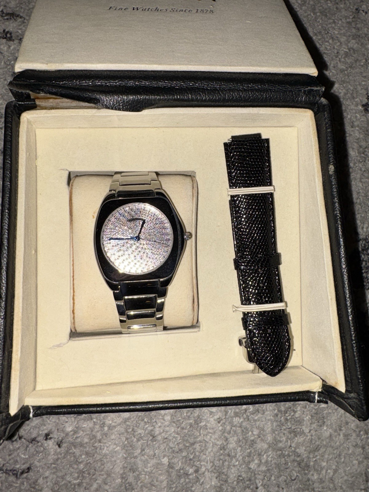 Croton CN307053 Swiss Made Sapphire Watch w/ Box & Extra Strap