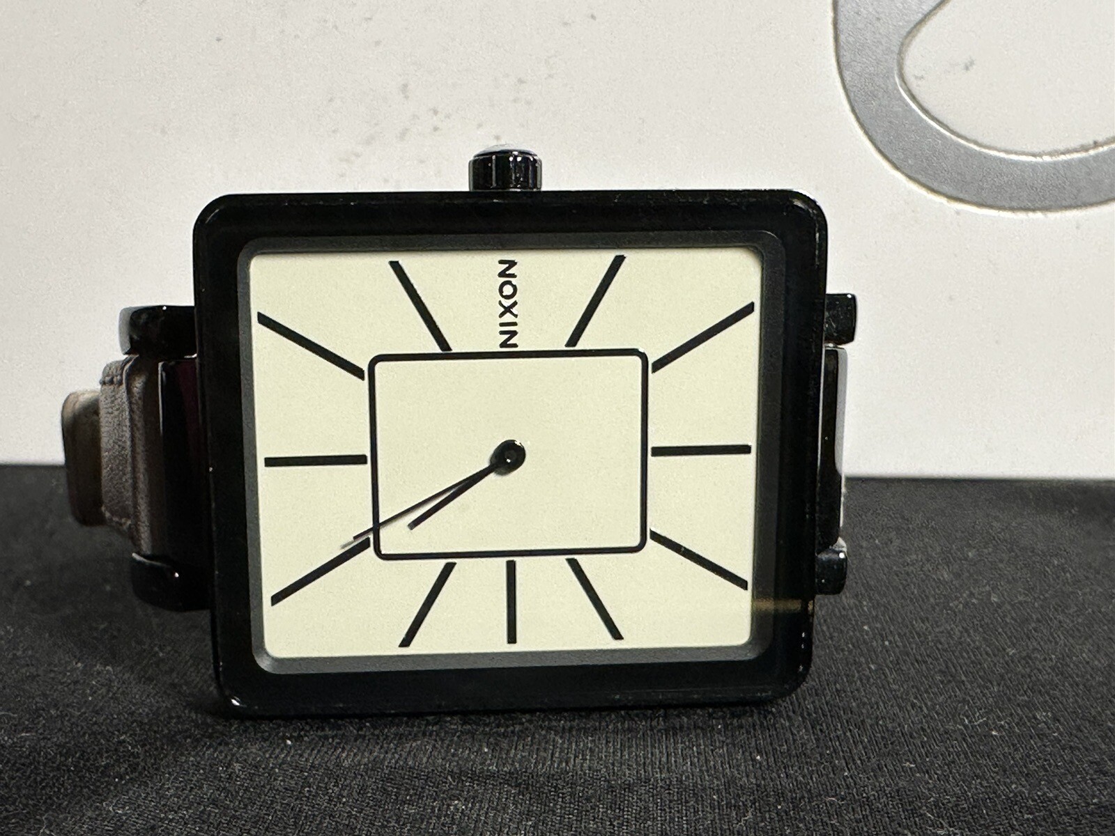 Nixon The Tahlia Black/Ivory Leather Watch