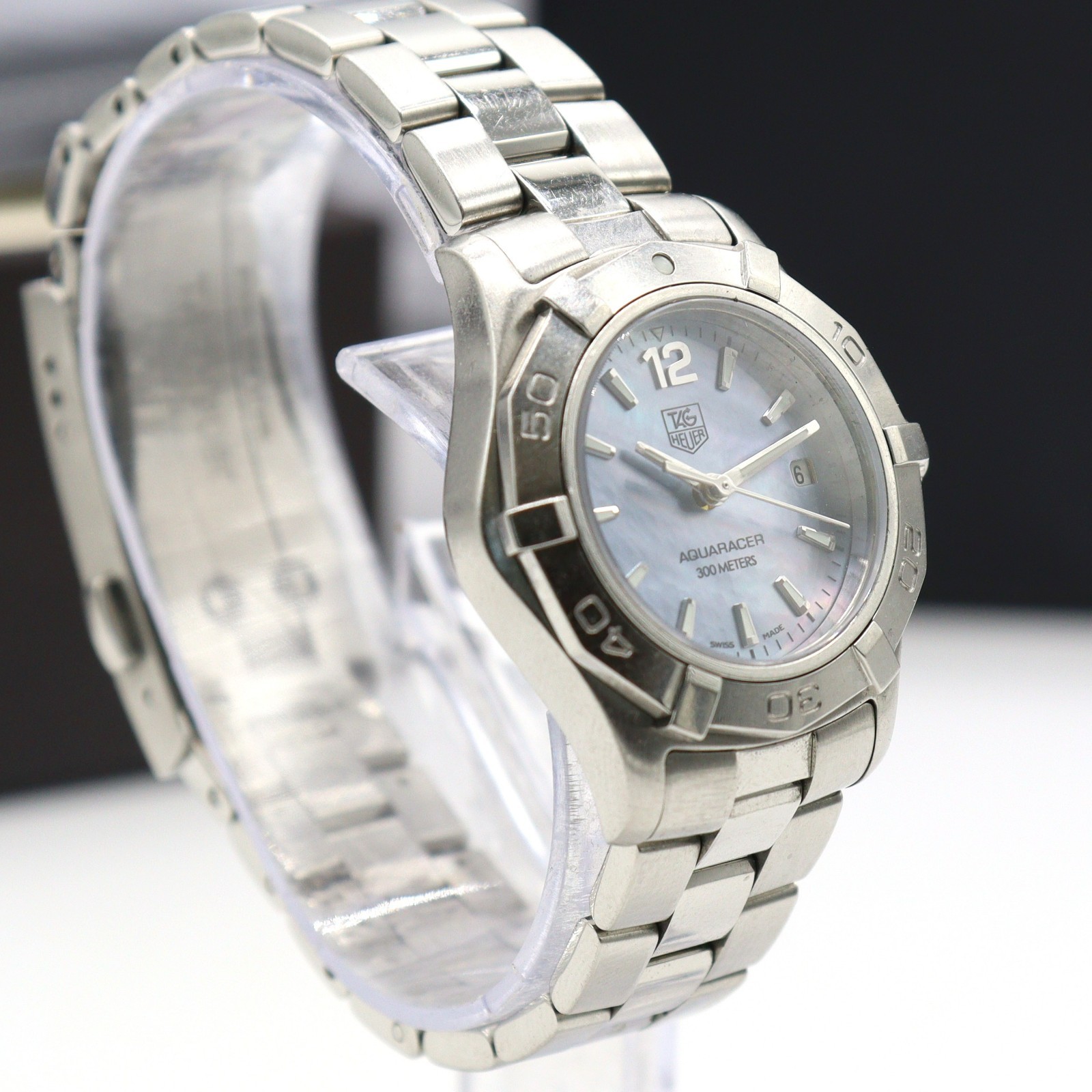 Tag Heuer ladies Aquaracer blue mother of pearl dial serviced 1 year warranty