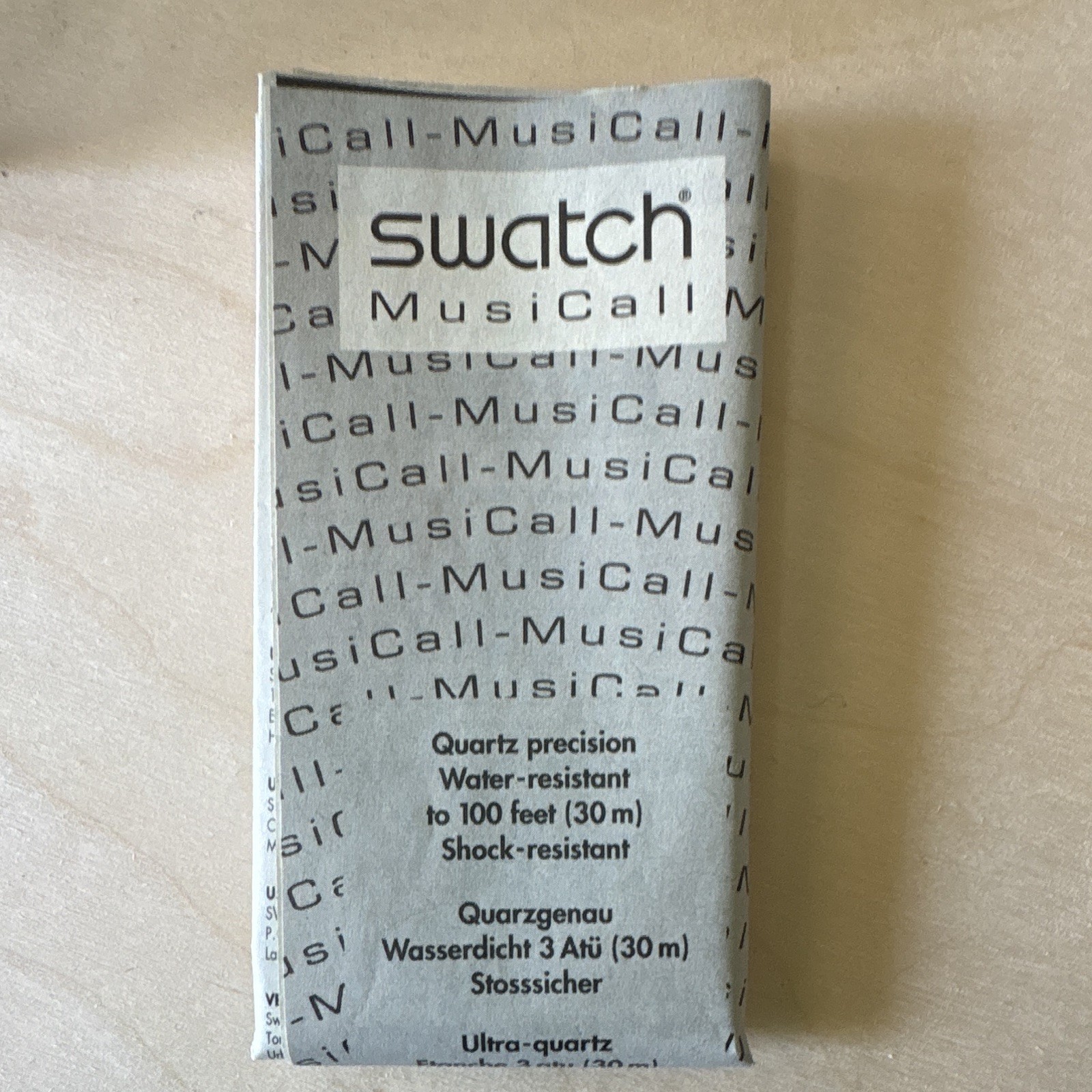 Swatch Musicall Vintage 1997 Quartz 37mm Blue Plastic Case SS Bracelet 30m-works