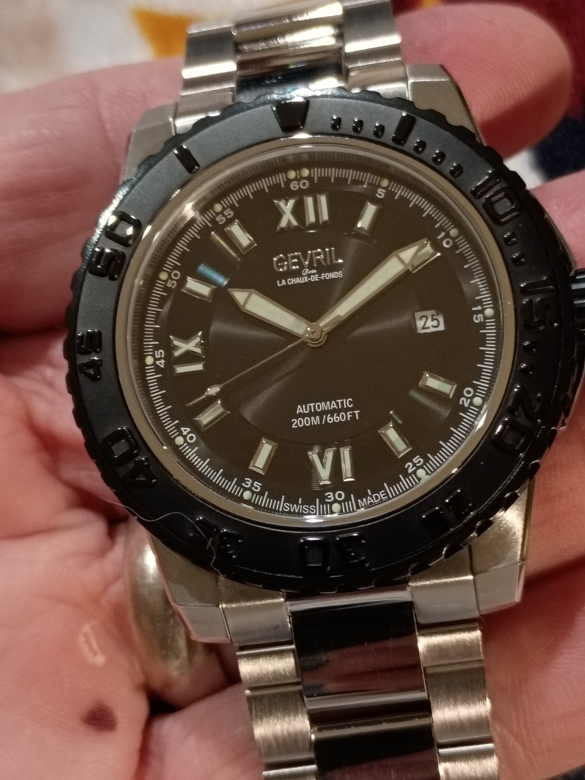 Gevril Sea Cloud 3124 Swiss Automatic Diver, Mint Condition!!!