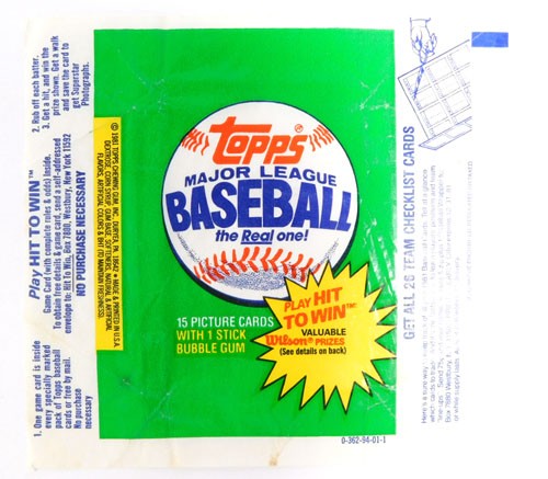 1981 Topps Baseball Wax Wrapper ~ Checklist Cards Variations