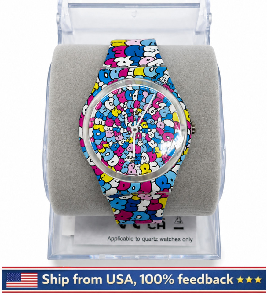 NEW & GENUINE Swatch LOVE SONG Kid Robot Exclusive Collaboration (GE232)