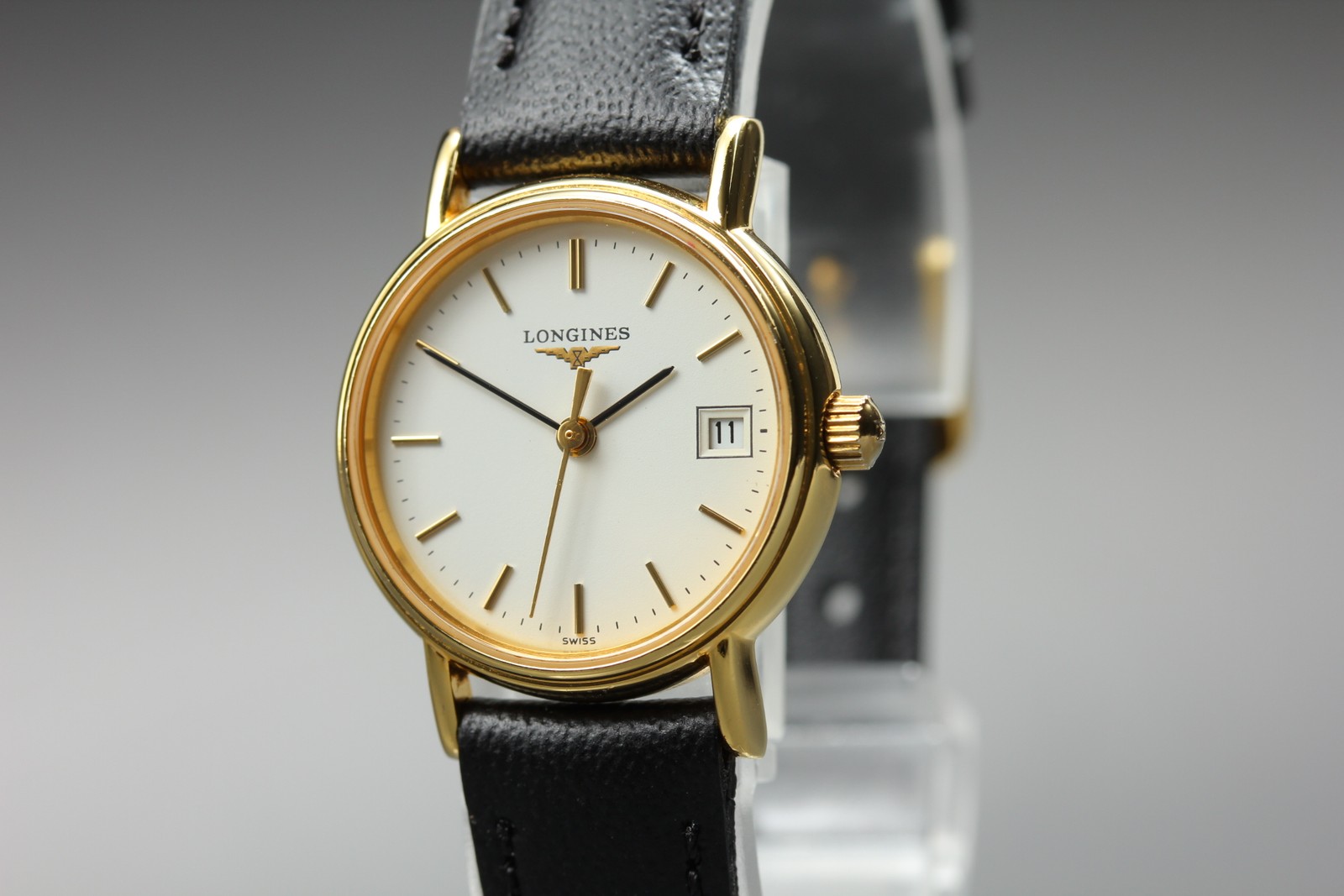 Longines L4.220.2 24mm Women’s Watch White Dial Date Quartz [Near MINT]