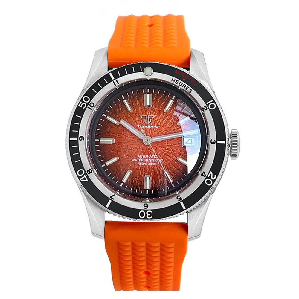 20ATM Tandorio New 40mm Domed Sapphire Automatic Date NH35 PT5000 Men Watch Lume