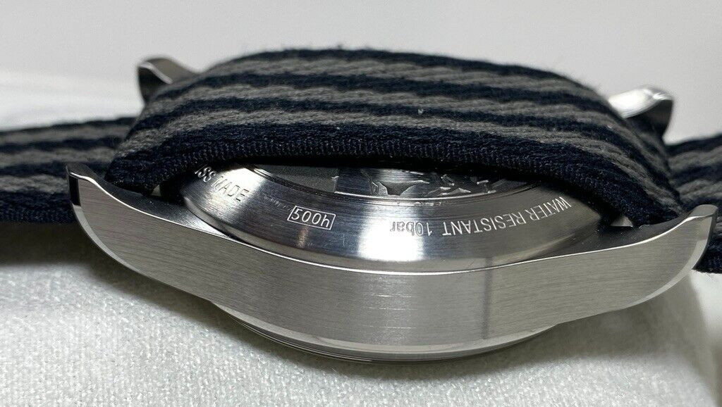 NEW MONTBLANC 1858 STEEL AUTOMATIC CHRONOGRAPH BLACK DIAL #117835 ~ $4,600