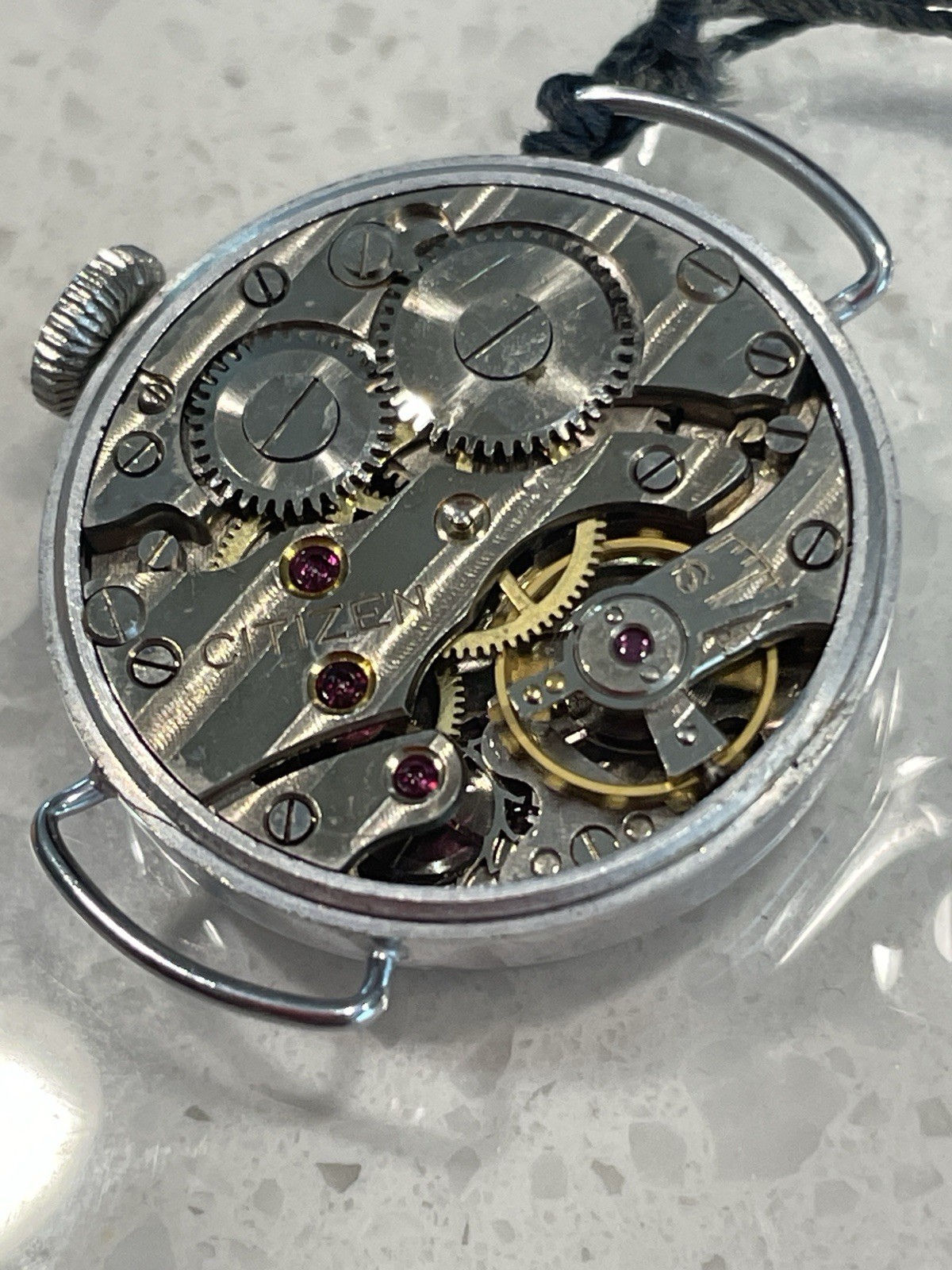 NOS Vintage Citizen “C-mark” Mechanical Watch Sub Seconds Runs 21mm