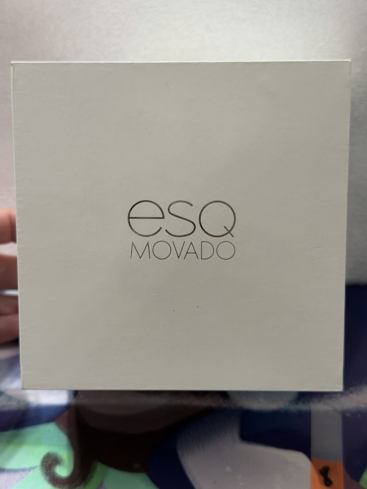 Esq Movado Watch ES.50.1.29.5666 Black Silicone Band Black Dial
