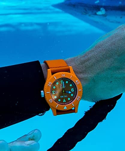 TRIWA Time for Oceans Nemo TFO203 Orange Recycled Plastic Watch Sweden New