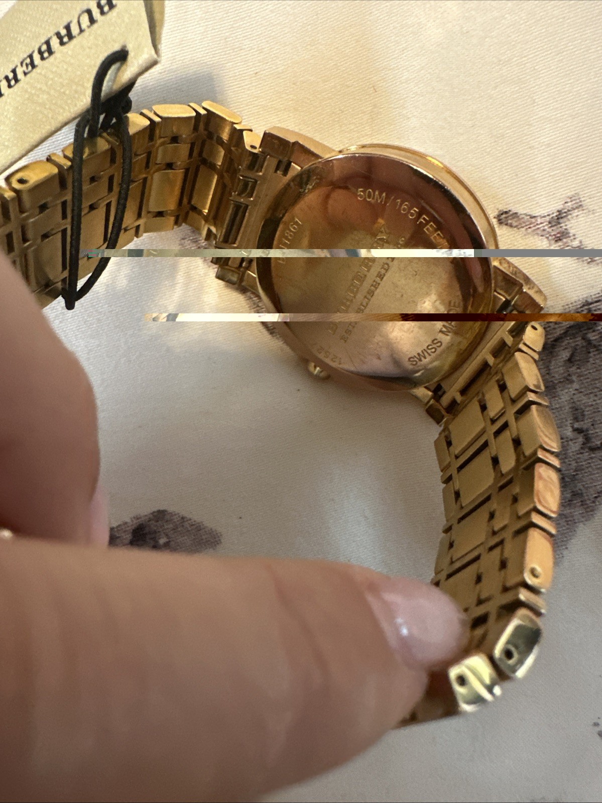 Burberry BU1861 Women’s Rose Gold Stainless Steel Watch w/ Box & Papers