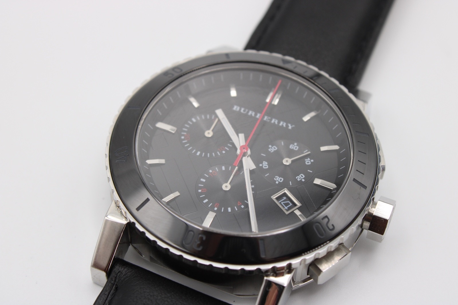 BURBERRY The City BU9382 Chronograph Black Dial Men’s Watch 42mm