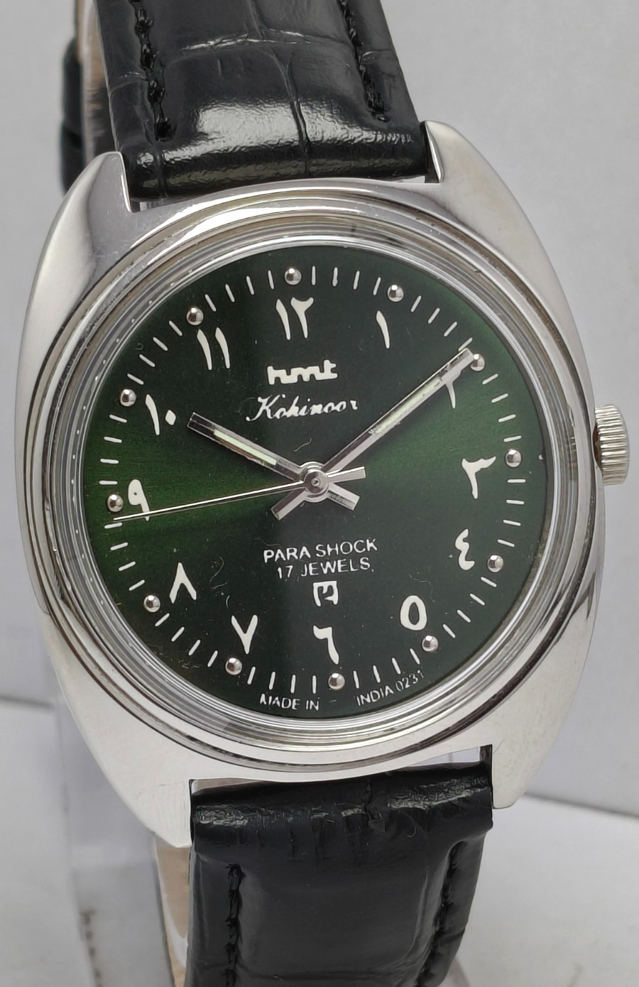HMT Kohinoor 17J Hand Winding Arabic Wrist Watch For Men’s In Working Condition