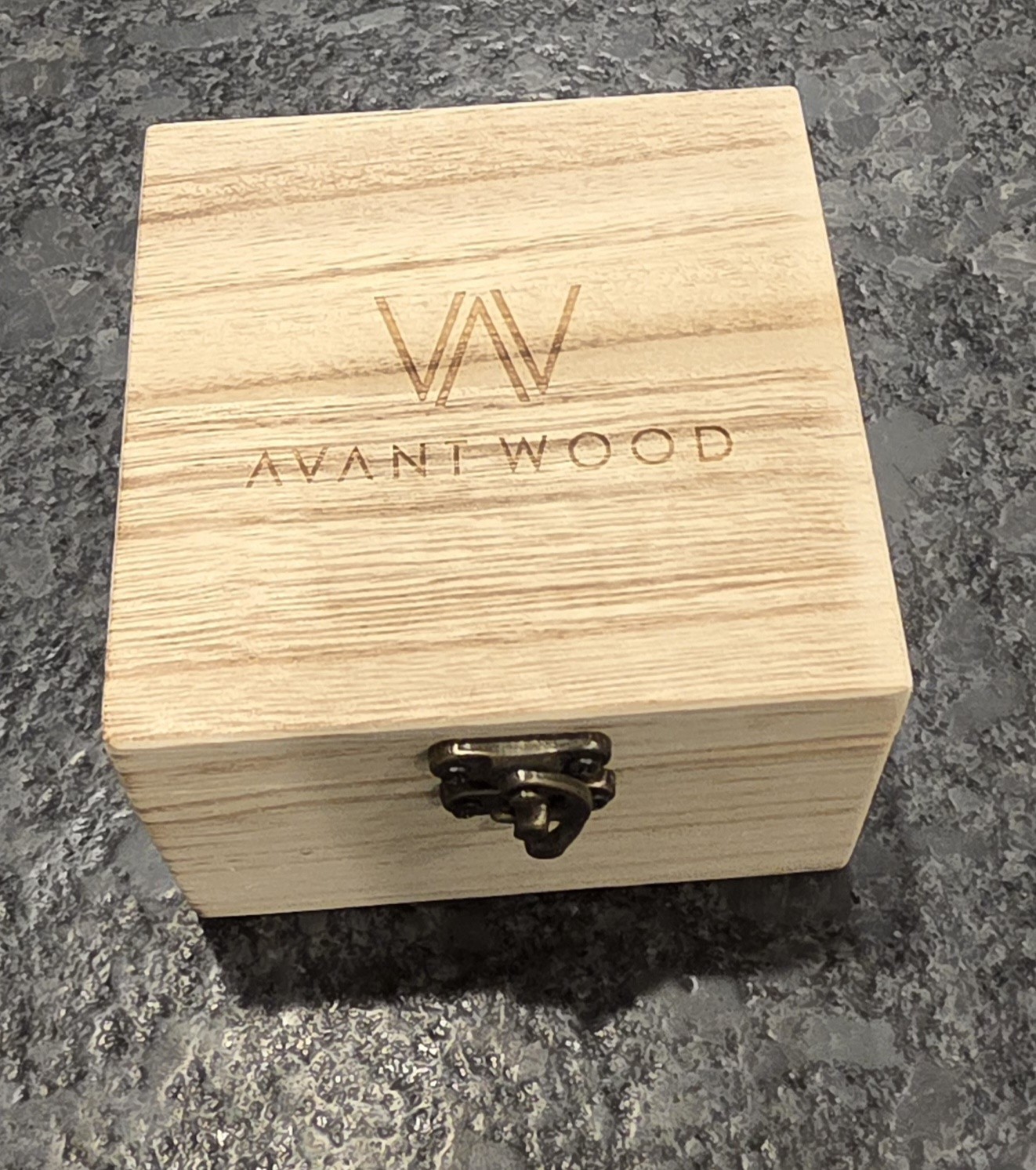 AvantWood Chrono S Ivory Black 44mm Wooden Men’s Watch Unique Sandalwood