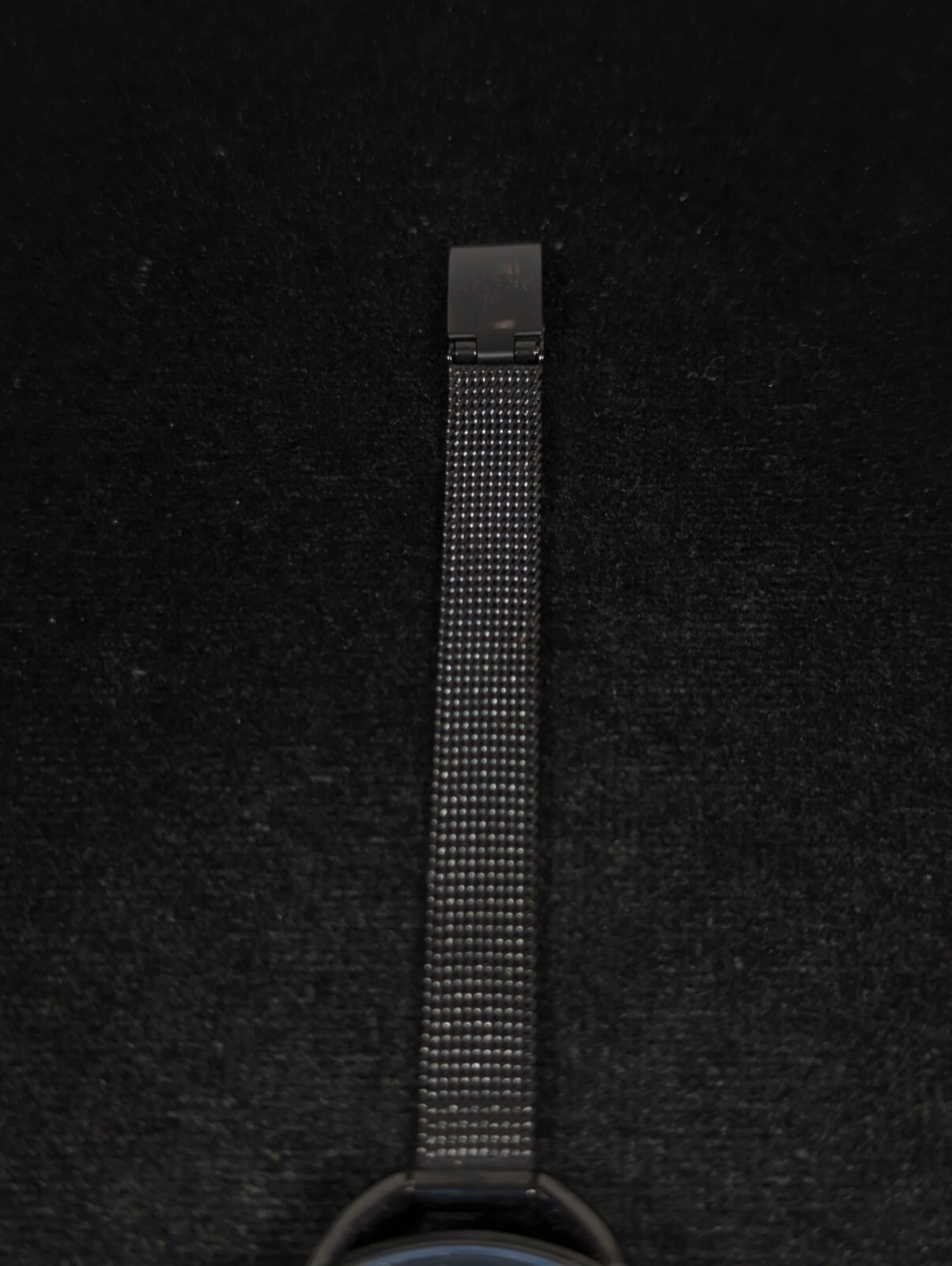 So & Co New York Womans Black Dial Raised Hardened Mineral Crystal Watch 8.5 In