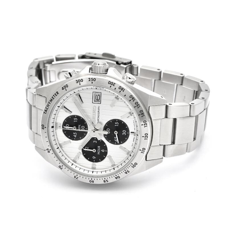 SEIKO SELECTION SBTR039 Stainless Steel Chronograph Quartz Watch 41mm Men’s