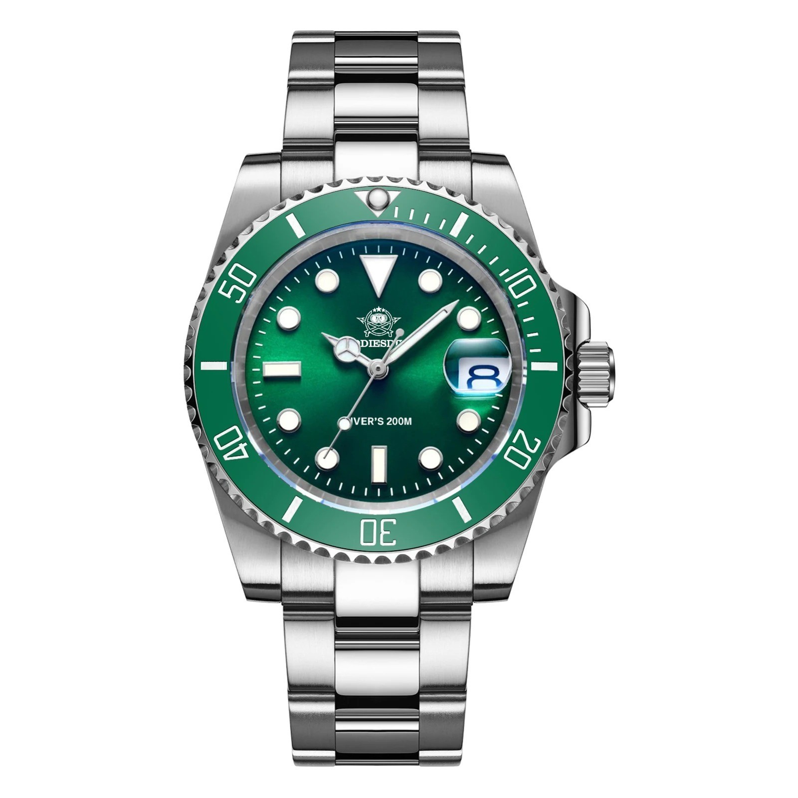 Stainless Steel Men’s Quartz Watch Waterproof Casual Wristwatch