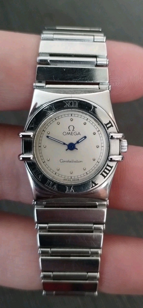 Vintage OMEGA Constellation 23mm Quartz Watch Runs & Keeps Time New Battery NICE