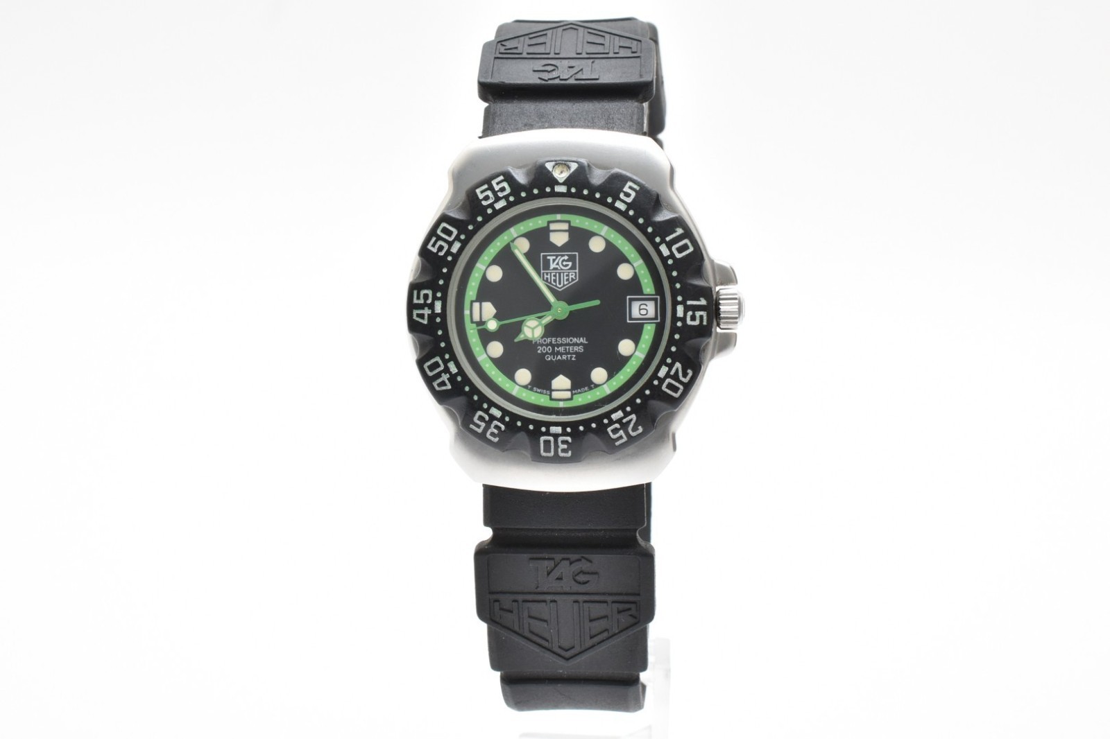 [Exc+5] TAG Heuer Formula 1 WA1215 Black Green Dial Quartz Men’s Watch JAPAN